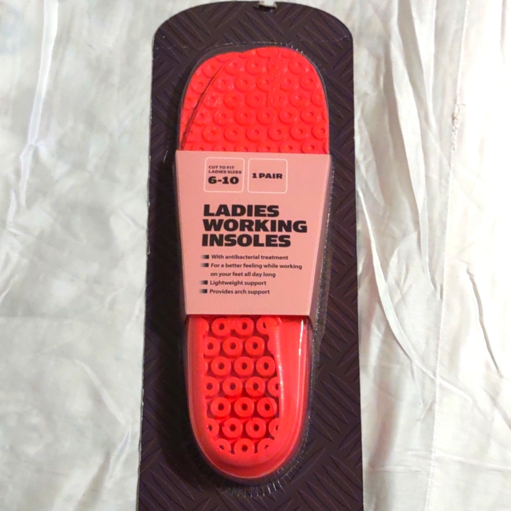 NWOT Work zone ladies insoles